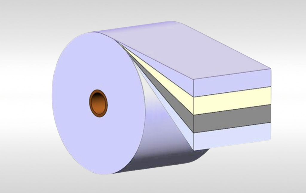 Flexible packaging material layers