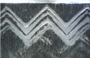 Greener Corp. anvil Impression showing backlash