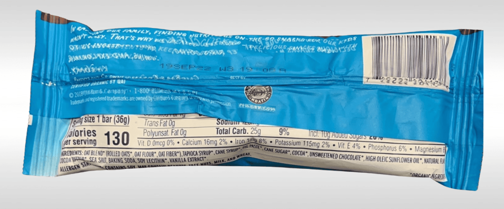 Fin seal slippage problem shown on package from flow wrapper