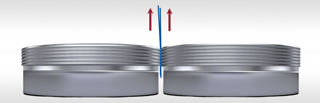 fin wheel bearing test check tension by pulling packaging material