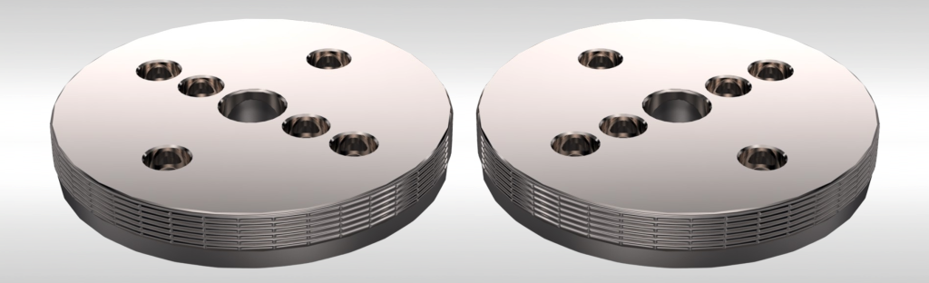 Pair of new fin wheels for a flow wrapper