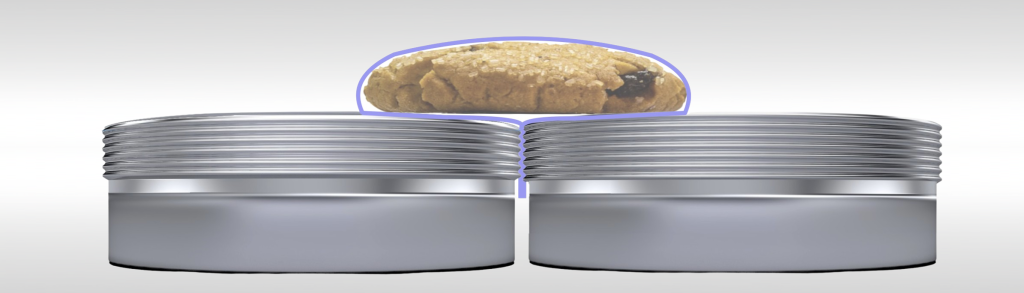 Fin wheels and tightly wrapped package on flow wrapper